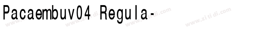 Pacaembuv04 Regula字体转换 Pacaembuv04 Regula字体转换